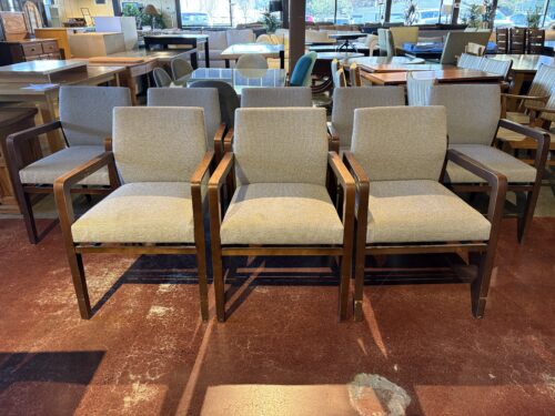 BERNHARDT Helium Gray Guest Chair (Set of 8 Chairs )