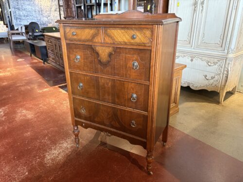 Antique Art Deco Design Four Drawer Dresser