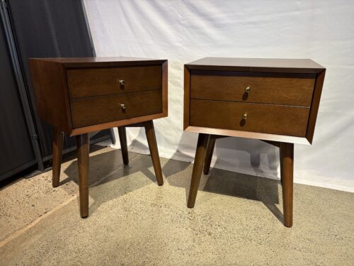 CROSLEY Landon Mahogany Nightstands (Set of 2)