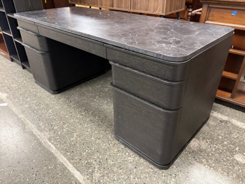 RESTORATION HARDWARE Ligne Black Emperador Desk