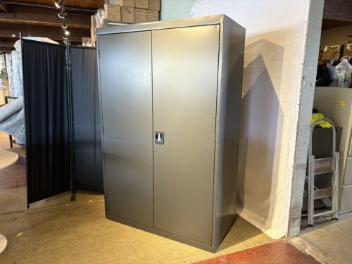 46" Wide Double Door Locking Metal Storage Cabinet