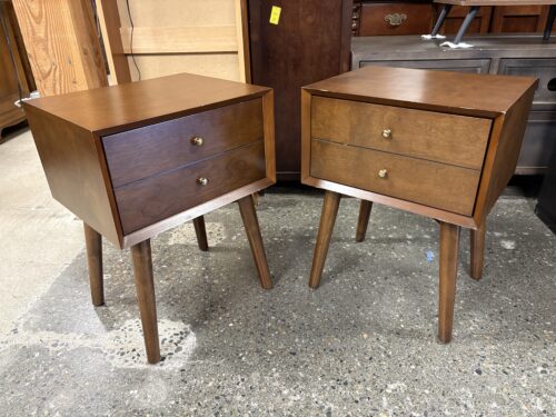 CROSLEY Brown Landon Closed Nightstand (Set of 2)