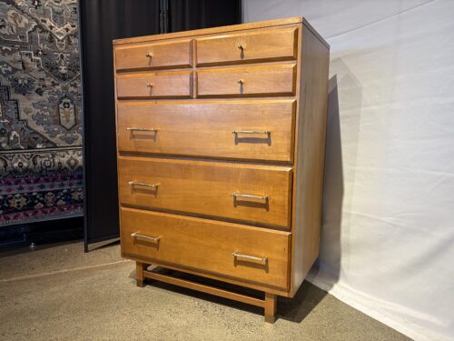 SMART TREND by Sunglow Vintage Mid-Century Modern Four Drawer Dresser