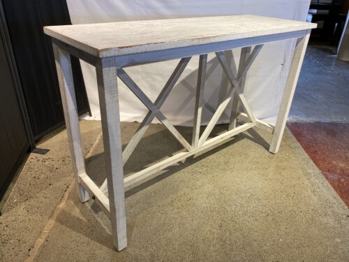 Rustic Farmhouse Style Double-X Console Table