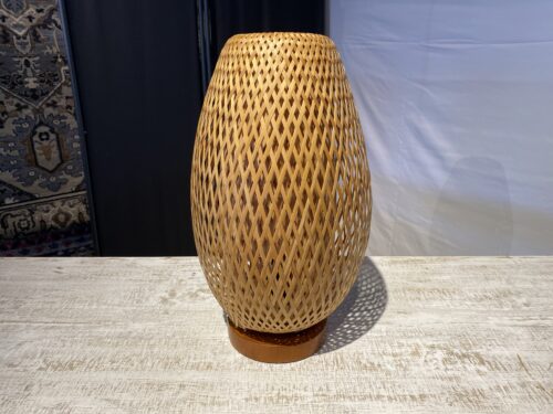 Hand Woven Bamboo Table Lamp