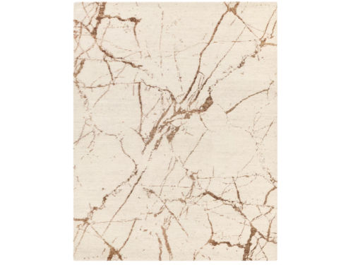 RESTORATION HARDWARE Lakshmi Cream/Bronze 12'x15' Hand Knotted Wool Rug