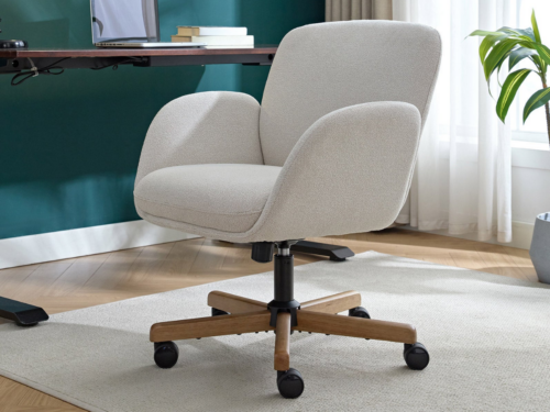 NEW! HENREDON Murphy White Fabric Office Chair