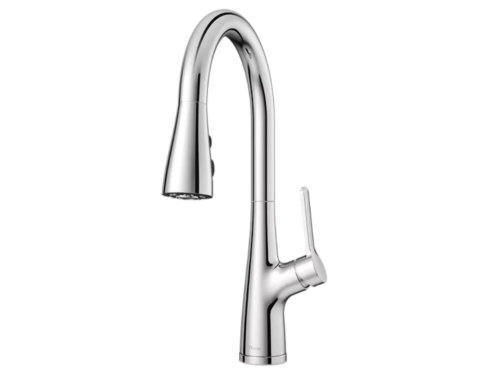 NEW! PFISTER Neera 1.8 GPM Single Hole Pre-Rinse Pull Down Kitchen Faucet in Polished Chrome