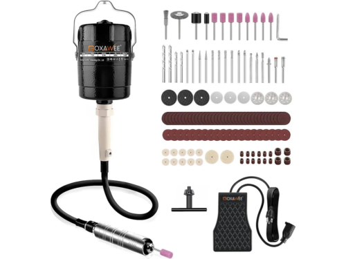 GOXAWEE Flex Shaft Hanging Grinder Rotary Tool with Foot Pedal