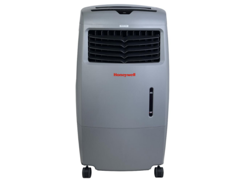 NEW! HONEYWELL Indoor/Outdoor Evaporative Air Cooler, 500 CFM - 6.6 Gallon Tank, Gray Model #CO25AE
