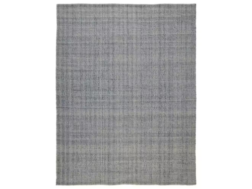 NAPLES Made in India White & Blue Indoor/Outdoor 8x10 Area Rug