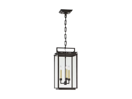 NEW! VISUAL COMFORT & CO 9.5" Cheshire Medium Hanging Lantern in Aged Iron
