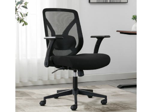 NEW! TRUE INNOVATIONS Black Mesh Office Chair in Box