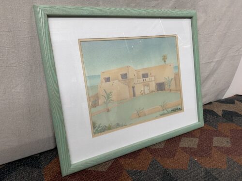 Vintage Southwestern Adobe House Framed Print by Cooper Smith