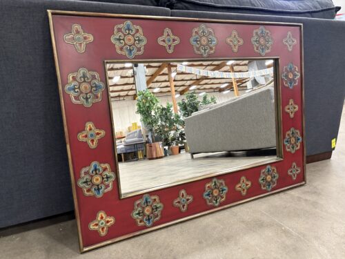 PIER 1 IMPORTS Hand Painted Ornate Wall Mirror