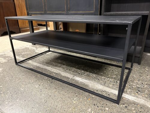 2-Tier Modern Black Coffee Table