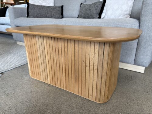 Blonde Scandinavian Style Rectangular Coffee Table