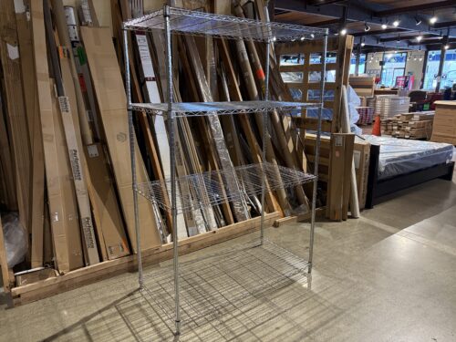 4-Tier Chrome Wire Shelving Unit