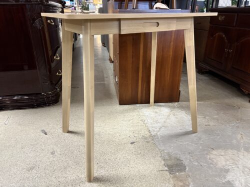 Blonde Minimal Petite Writing Desk w/ Drawer