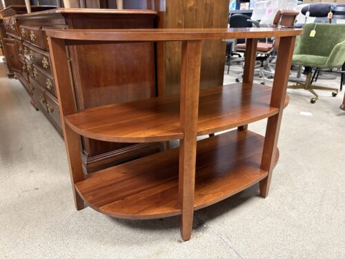 CAPERTON FURNITURE WORKS Joe Ruggiero 3-Tier Demilune Table