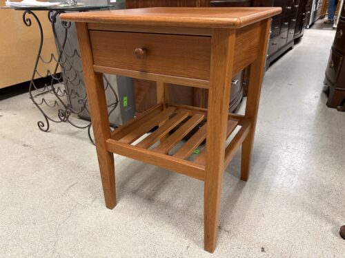 Light Brown Shaker Square End Table