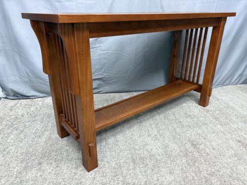 BASSET Mahogany Finish Mission Style Console Table