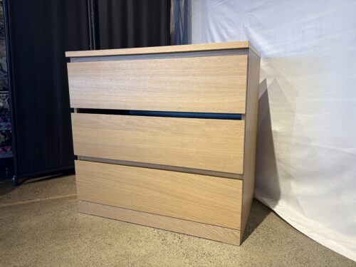 IKEA Storklinta 3 Drawer Chest in Oak Finish