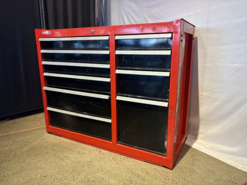 CRAFTSMAN 10 -Drawer Steel Tool Cabinet ( Red and Black )