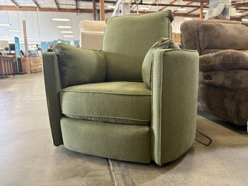 JOYBIRD  Corey Swivel Chair Power Recliner in Faithful Olive