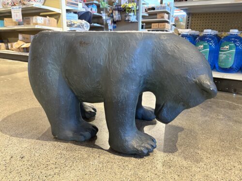 Signed Bear Figural Coffee Table Base (No Glass)