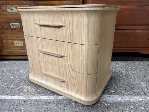 RESTORATION HARDWARE Baron Light Oak Closed Nightstand