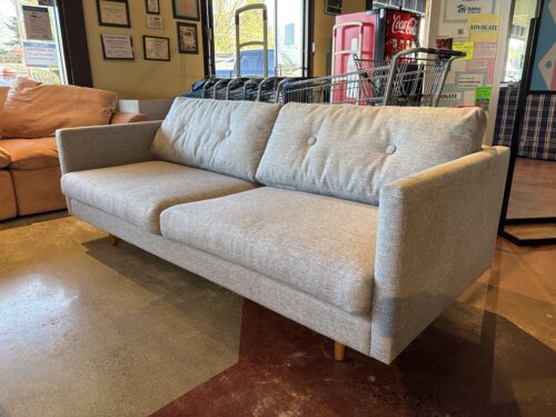 ARTICLE Anton Gray MCM Loveseat No Arm Cushions
