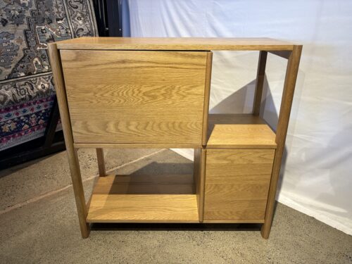 NEW! ARTICLE Mysen Scandinavian Style Solid Natural Oak Cabinet