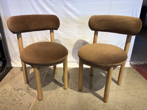 NEW! ARTICLE Munk Hale Earth Scandinavian Style Velvet Dining Chairs ( Set of 2 )