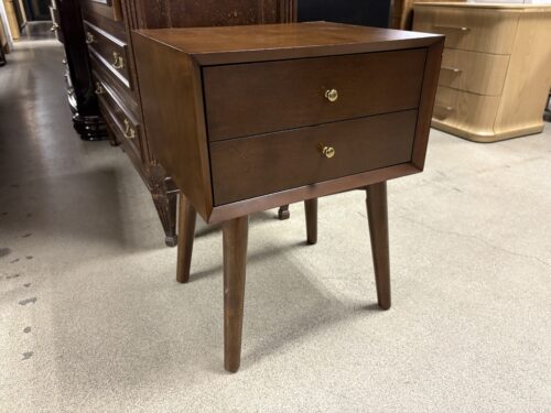 CROSLEY Landon Brown MCM Style Closed Nightstand
