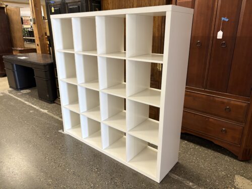 White Modern 16 Cube Bookcase