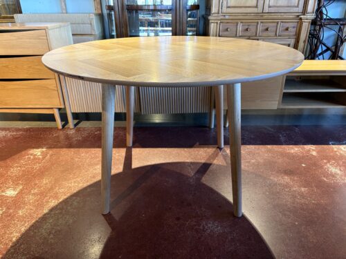 ACTONA Duncan Modern Scandinavian Round Dining Table with Cross Legs