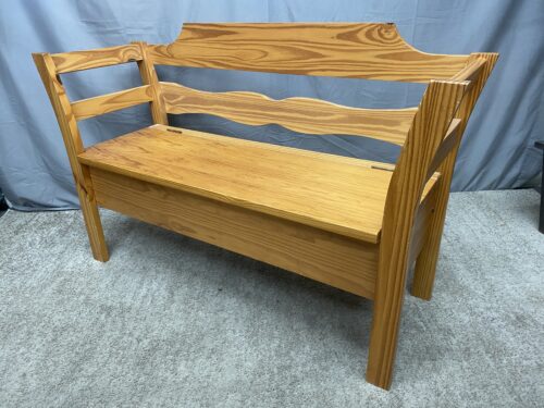 Light Wooden Storage Bench