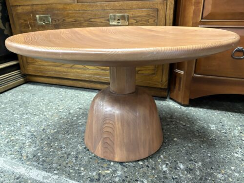 CB2 Macbeth Hemlock Natural Round Coffee Table