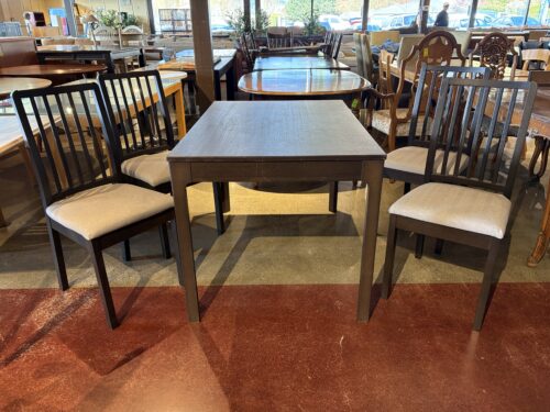 IKEA Ekedalen Ash Brown Rectangular Dining Table with Ekedalen Chairs ( Set of 4 )