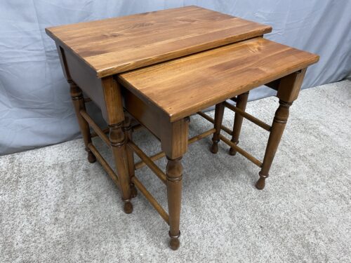 Small Wooden Nesting Tables (Set of 2)