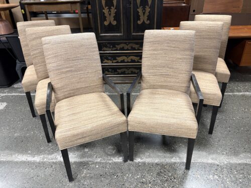 Sandy Textured Fabric Parsons Chair (Set of 6)