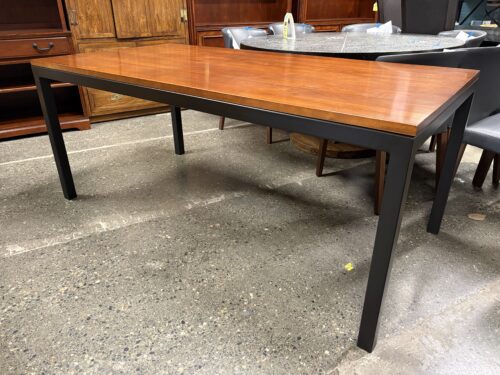 CHARLESTON FORGE Industrial Two Tone Rectangular Dining Table