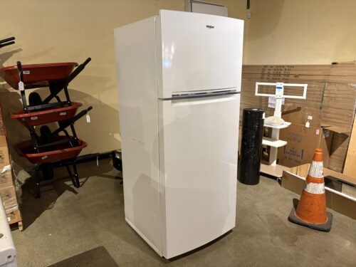 WHIRLPOOL 28-inch wide top-freezer refrigerator with an 18 cu. Ft. Capacity  Model #WRT518SZFW00