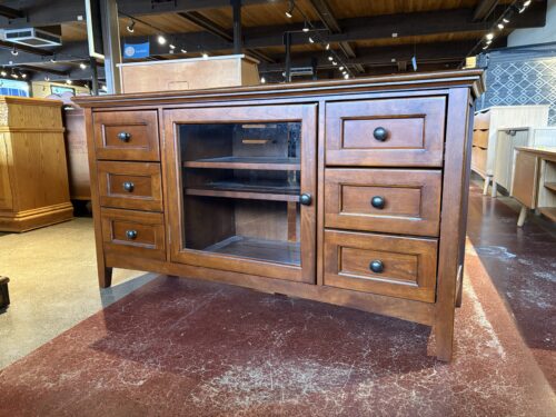 WHITTIER WOOD FURNITURE 54"W McKenzie Media Console