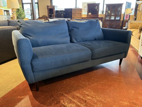 JASON FURNITURE Deep Blue 74" Wide Couch
