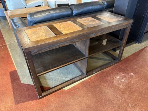 STEVE SILVER COMPANY Three Tier Console Table with Stone Tile Inlays
