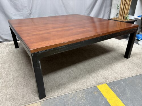 Industrial Two Tone Square Coffee Table
