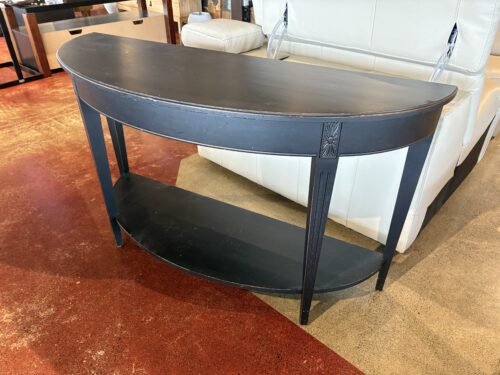 ETHAN ALLEN Barrow Sofa Table in Charcoal