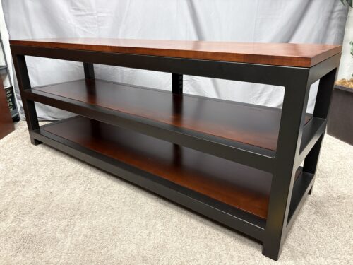 CHARLESTON FORGE Industrial Two Tone TV Stand